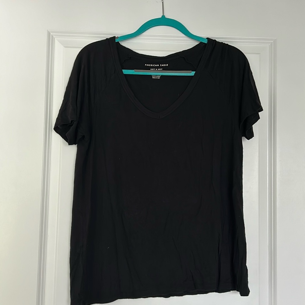 Black American Eagle Tee